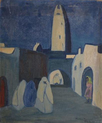 MANGEOL Maiten, 1903-2003, MANGEOL Maiten, 1903-2003,
Une rue à Ghardaïa	
Huile sur...