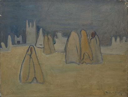 MANGEOL Maiten, 1903-2003, MANGEOL Maiten, 1903-2003,
Les hommes du désert
Huile...