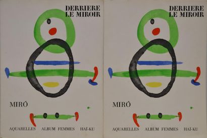Joan Miro Derrière le miroir, Aquarelles, Album Femmes, Haï - ku Deux cahiers Maeght...
