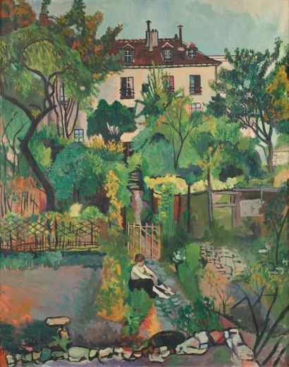 Suzanne VALADON Paysage à Montmartre (le jardin de la rue Cortot), 1919 Huile sur...