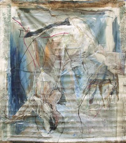GAUVIN Alain, né en 1936 Nu Peinture sur toile. 320x260cm