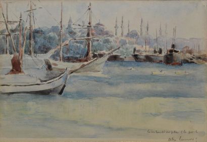 LUNOIS Alexandre, 1863 -1916 LUNOIS Alexandre, 1863 -1916 Le port de Constantinople...