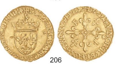null FRANCOIS I (1515- 1547). Ecu d'or au soleil de Bayonne frappé vers 1527-1528...