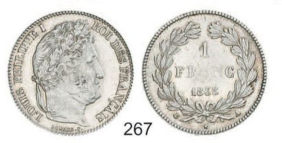 null IDEM. 1 franc, 1838 Paris. G 453. Presque superbe