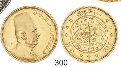 null EGYPTE, Fouad (1917 - 1936). 100 piastres d'or jaune, 1922. TTB