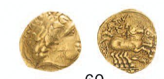 null MOSELLE, Allemagne du Sud. Quart de statère d'or (2,10 g), type de Brackenheim....