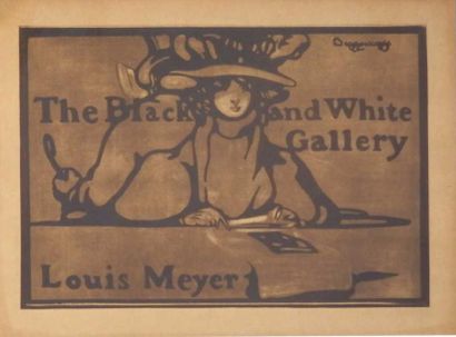 BEGGARSTAFF Brothers the Black and White Gallery Louis Meyer 1901 entoilée très bon...