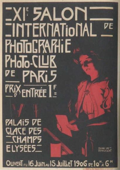 RENANCOURT Henry de XIe salon international de photographie 1906. entoilée très bon...