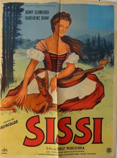 null Sissi 1956 (J.Marquet) 60/x 80/cm non entoilée