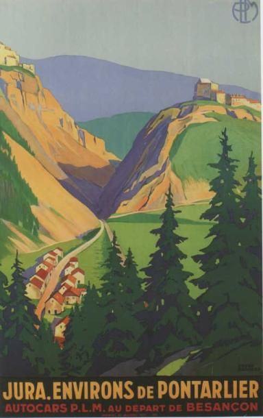 BRODERS ROGER Jura - environs de Pontarlier 1930/ non entoilée 62 x 100/cm