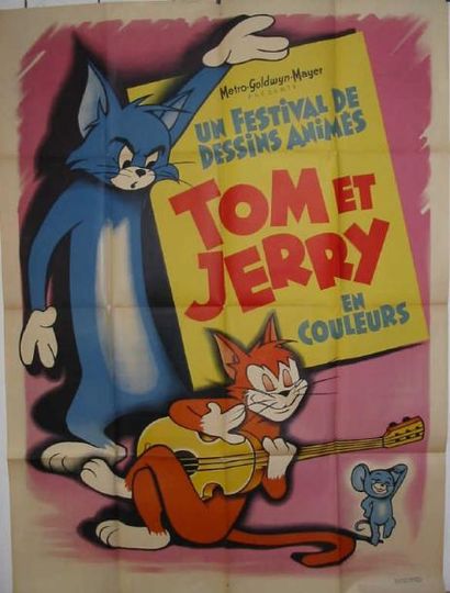 null 8 Affiches dessins animés: Fantasia Animata MGM 100/x 140/cm - Tom & Jerry MGM...