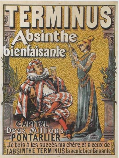 TAMAGNO Francisco Absinthe 1905 entoilée bon état quelques petites restaurations...