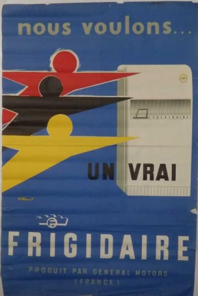 VILLEMOT B Frigidaire 2 affiches non entoilées 160/x 120/et 120/x 160/cm (modèles...