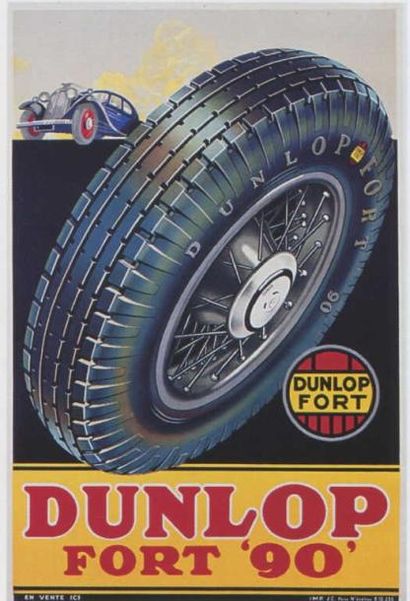 null Dunlop Fort 90/ 1935 100/x 150/cm entoilée très bon état