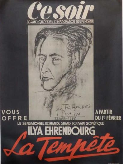 PICASSO Ce soir vous offre "La Tempête" du grand écrivain soviétique Ilya Ehrenbourg,...
