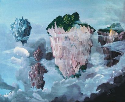 TENVELERT Sylia, née en 1951 Illusions, 2011 Acrylique sur toile, signée et datée...