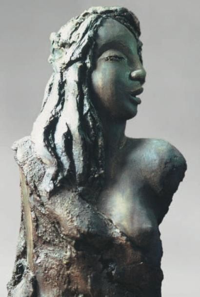 DIAS Milo, né en 1945 Marie-Anne, 3 /8 Sculpture en bronze, signée à l'avant, Haut.:...