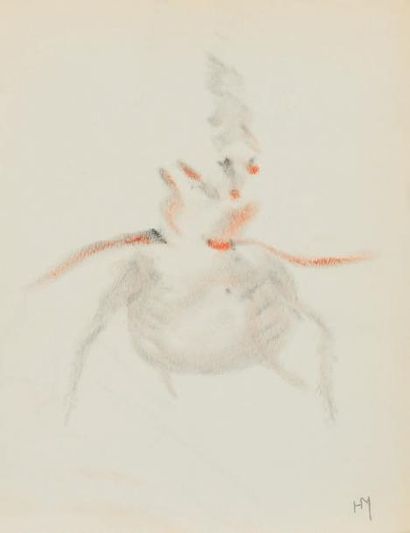 MICHAUX (Henri) Peintures. 7 poèmes et 16 illustrations. Avant-propos de Louis Cheronnet....