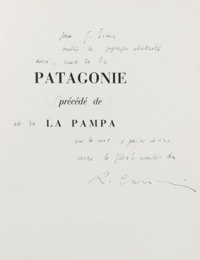 CAILLOIS (Roger) Patagonie précédé de La Pampa. Buenos Aires, Éditions de l'Aigle,...