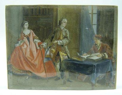 LANCRET Nicolas (Suite de) (1690 -1743) A femme avare, galant escroc ou le galant...