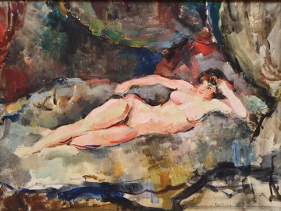 Pierre Ernest KOHL L'Odalisque, 1937 Huile sur toile, signée et datée en bas à droite,...