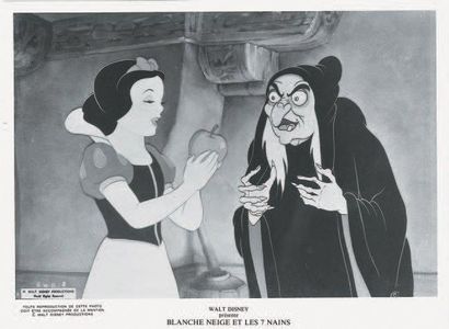 null BLANCHE NEIGE ET LES SEPT NAINS. Lobby card française.
