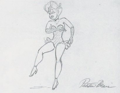 null SWING SHIFT CINDERELA - Tex Avery. Dessin de Red Hot, la célèbre pin-up de Tex...