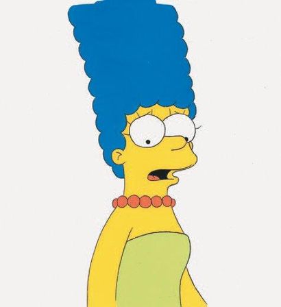 null LES SIMPSONS (Matt Groening) Cellulo de Marge 26 x 31cm.
