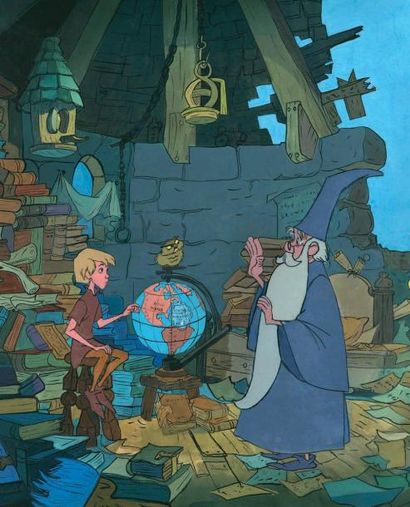 null MERLIN L'ENCHANTEUR (The Sword in the Stone) Studio Walt Disney 1963. Cellulos...