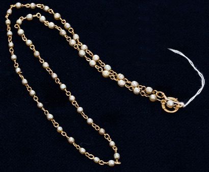 null Collier or jaune composé de perles

Poids brut : 6,5 g.