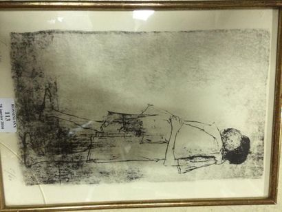 JANSEM Jean, né en 1920 Maternité Lithographie en noir, n°5/40, signée en bas à gauche,...