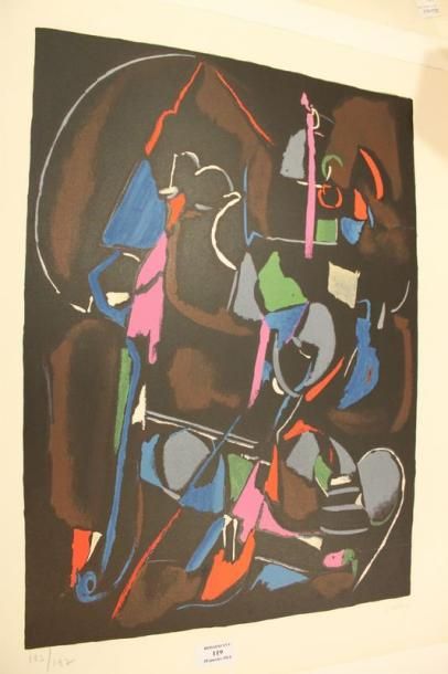 LANSKOY ANDRÉ, 1902-1976 Composition Lithographie, signée en bas à droite, numérotée...