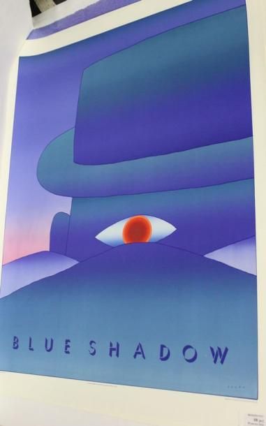 FOLON Jean-Michel, d'après Blue shadow Lot de 5 affiches, 98 x 76 cm