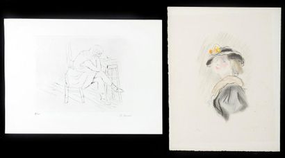 Charles CAMOIN (1879-1965) Lot de 2 gravures signées et numérotées 75/100 et 79/200...