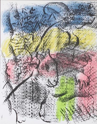 Marc CHAGALL (1887-1985) Lithographie originale pour XXe siècle n°34, juin 1970....