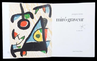 Joan MIRO (1893-1983) Catalogue de l'oeuvre gravé Daniel Lelong Editeur. Contient...