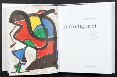 Joan MIRO (1893-1983) Catalogue de l'oeuvre gravé Daniel Lelong Editeur. Contient...