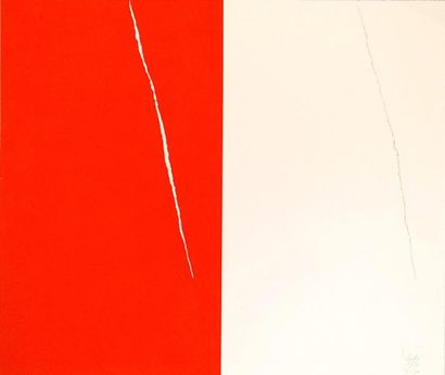 Jean Degottex (1918-1988) Lithographie, 1972. Signée en bas à droite et numérotée...