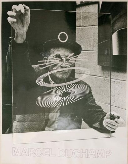 Marcel DUCHAMP (1887-1968) Photographie par Richard Hamilton, 1968. Petersburg Press,...