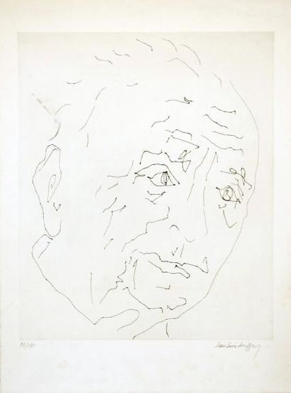 Jean-Pierre JOUFFROY (1933-) Lithographie signée et numérotée 93/150 - 73 x 57 c...