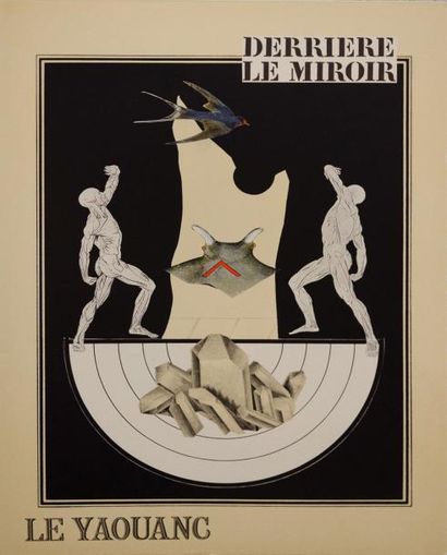 Alain LE YAOUANC (1940-) Edition de tête de "Derrière le miroir". Illustré de Lithographies...