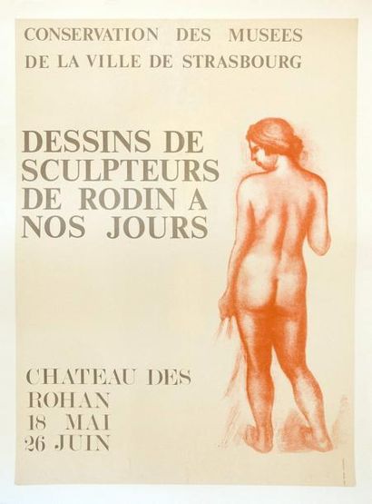 Aristide MAILLOL (1861-1944) Affiche lithographique. Château des Rohan, Strasbourg...