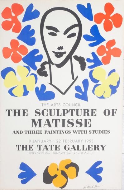 Henri MATISSE (1869-1954) Affiche originale Tate Gallery 1953