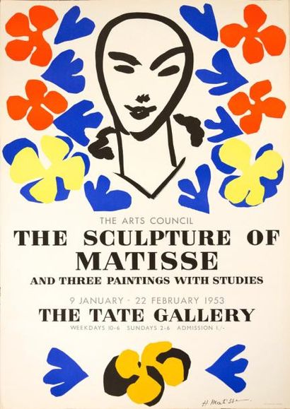 Henri MATISSE (1869-1954) "The Sculptures of Matisse". Lithographie originale. Tate...