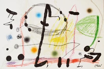 Joan MIRO (1893-1983) "Maravillas". Lithographie signée dans la pIanche - 50 x 70...
