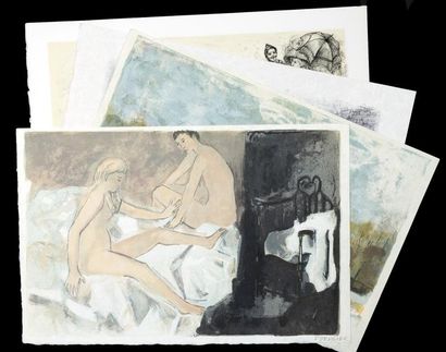MORETTI et FORISSIER () 4 Lithographies originales - 35 x 53 cm