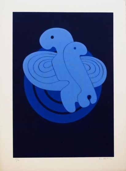 Ervin NEUHAUS (1928-2012) Lithographie signée en bas à droite et numérotée 73/75...