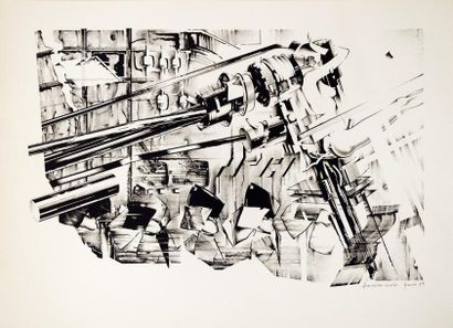 Rodolfo NIETO (1937-1985) Lithographie signée - 54 x 74 cm