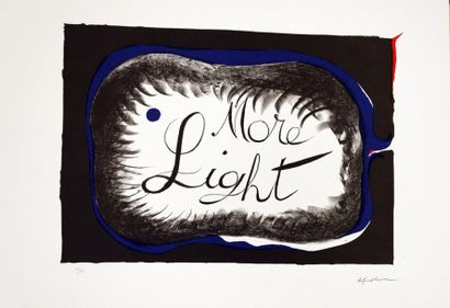 Roland Penrose (1900-1984) More night. Lithographie signée et numérotée au crayon...