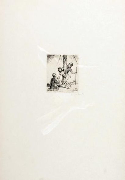 Jakob Smits (1855-1928) Eau-forte originale signée - 50 x 36 cm